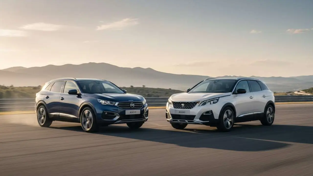  Comparativa Ebro S700 y Peugeot 3008 SUV destacando calidad, precio y valoraciones para elegir el mejor veh&iacute;culo &mdash; Imagen generada por IA 