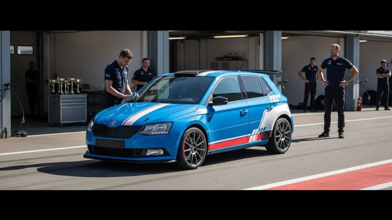  Skoda Fabia Motorsport Edition con 177 CV en edici&oacute;n limitada a solo 125 unidades disponibles en 2024 &mdash; Imagen generada por IA 