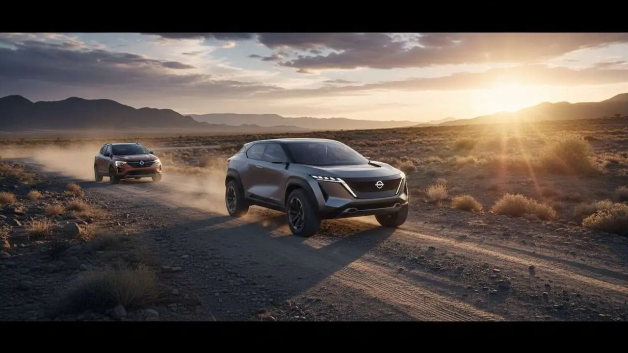  Nissan KAIT 2027 en acci&oacute;n, el todoterreno innovador que podr&iacute;a superar al Renault Kardian en rendimiento y dise&ntilde;o &mdash; Imagen generada por IA 