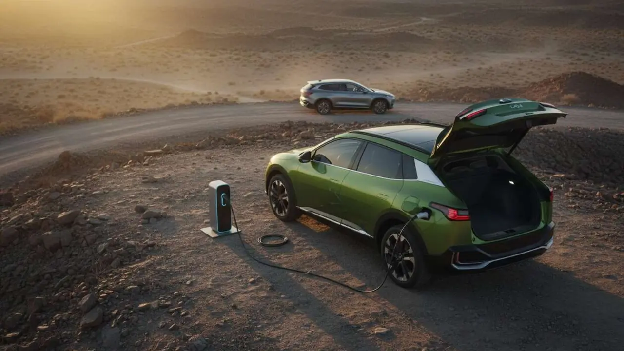  Kia EV4 con nuevo precio m&aacute;s bajo destaca por su gran autonom&iacute;a y amplio maletero frente a BYD &mdash; Imagen generada por IA 