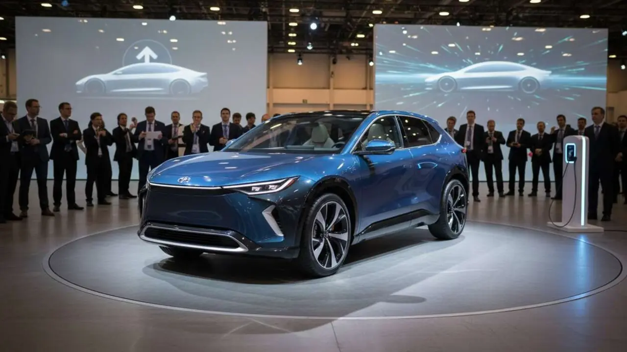  Toyota SUV el&eacute;ctrico innovador que desaf&iacute;a a Tesla y marca tendencia en el mercado automotriz actual &mdash; Imagen generada por IA 