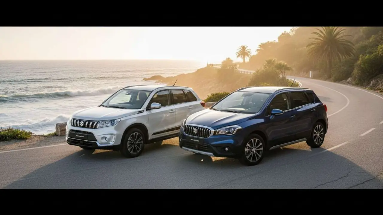  Suzuki Vitara y S-Cross en ediciones limitadas con m&aacute;s de 2.000 euros en equipamiento exclusivo y tecnolog&iacute;a avanzada &mdash; Imagen generada por IA 
