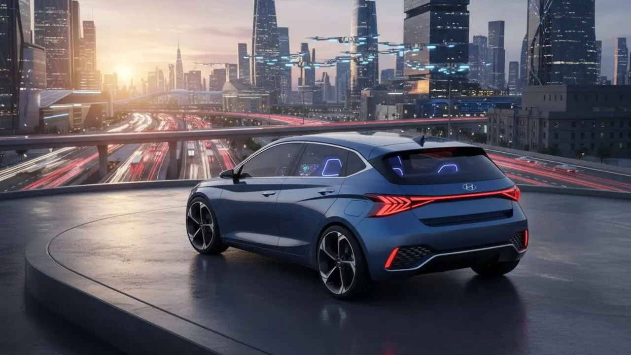  Hyundai i20 2027 con dise&ntilde;o innovador y tecnolog&iacute;a avanzada para competir en el mercado global frente a China &mdash; Imagen generada por IA 