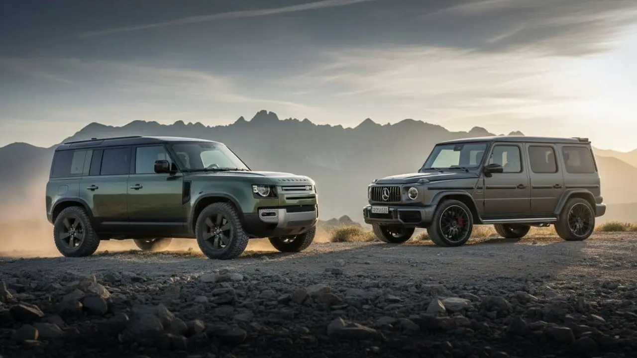  Nuevo Land Rover Defender con dise&ntilde;o brutal que desaf&iacute;a al Mercedes G 63 en rendimiento y estilo off road &mdash; Imagen generada por IA 