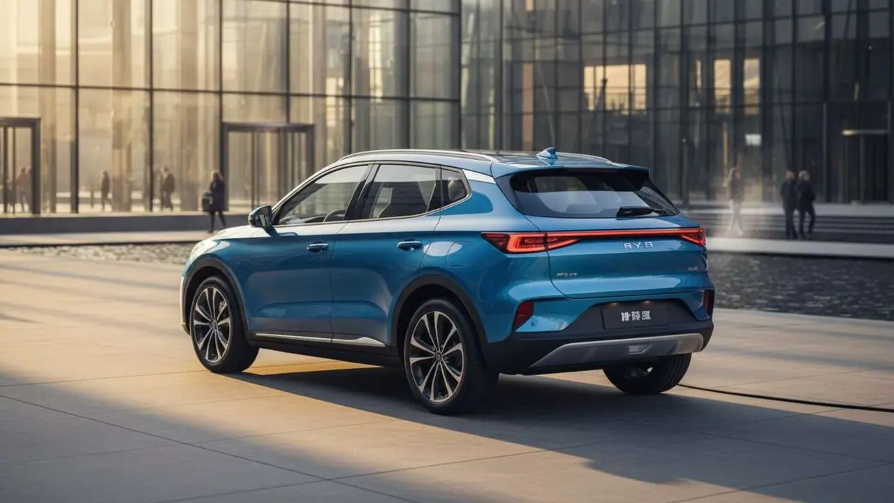  BYD Atto 3 coche el&eacute;ctrico destacado en el mercado actual por su innovaci&oacute;n y eficiencia superior &mdash; Imagen generada por IA 