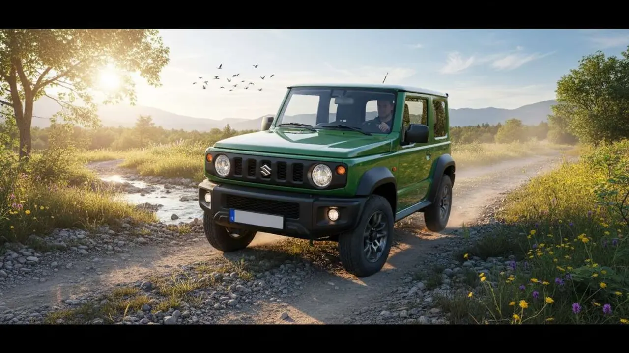  Suzuki 4x4 barato y resistente con motor duradero ideal para conducir en Europa con total confianza y econom&iacute;a &mdash; Imagen generada por IA 