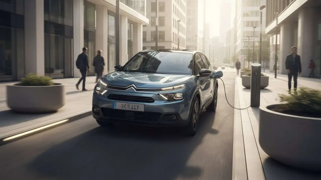  Citro&euml;n presenta su nuevo SUV el&eacute;ctrico compacto ideal para la movilidad urbana sostenible y eficiente &mdash; Imagen generada por IA 