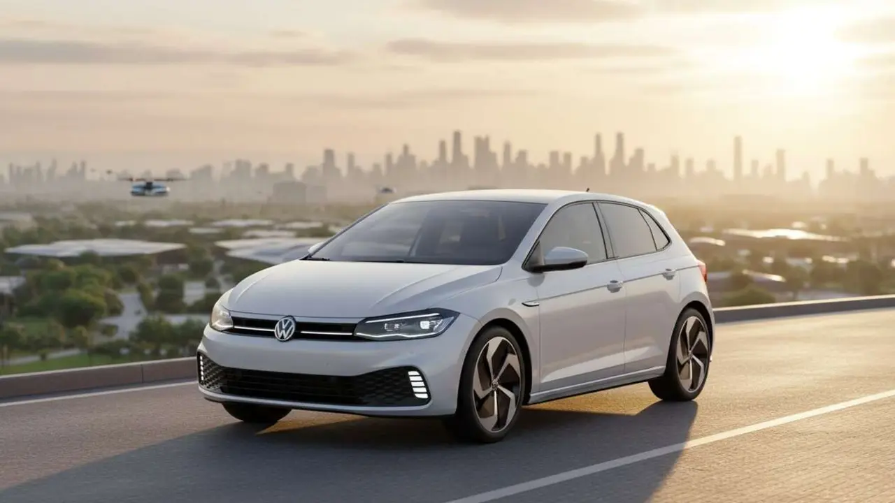  Volkswagen ID Polo 2026 el&eacute;ctrico y econ&oacute;mico mostrando dise&ntilde;o moderno y tecnolog&iacute;a innovadora &mdash; Imagen generada por IA 