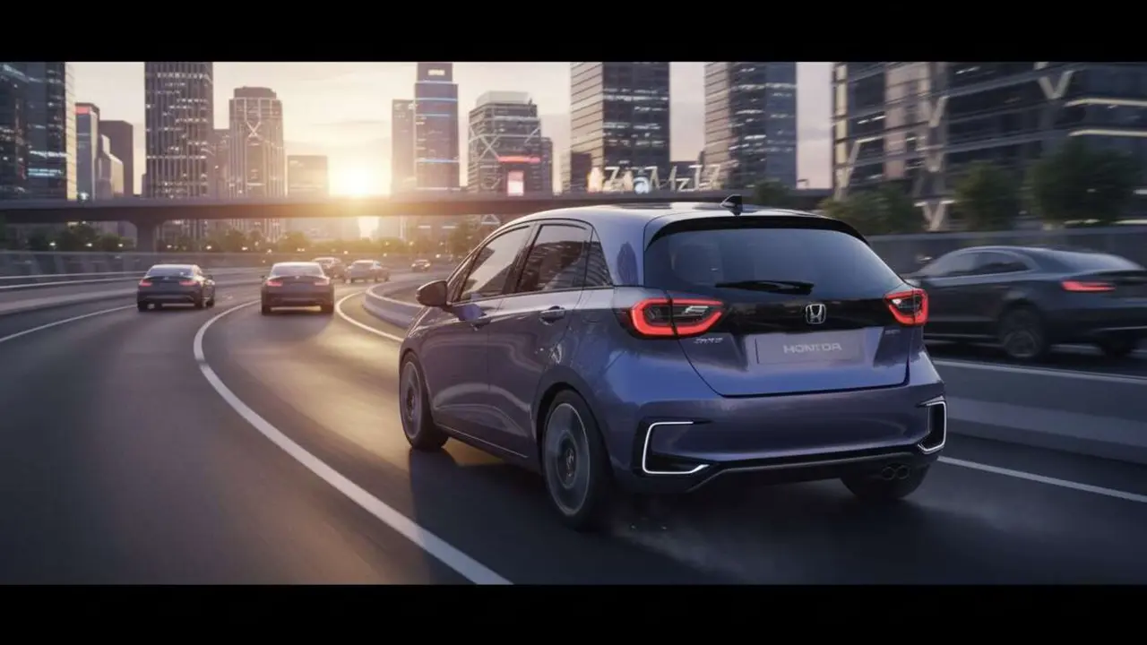  Nuevo Honda Jazz 2026 en detalle mostrando dise&ntilde;o moderno y tecnolog&iacute;a avanzada para conductores exigentes &mdash; Imagen generada por IA 