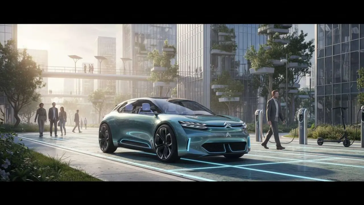  Citro&euml;n prepara sus innovaciones tecnol&oacute;gicas para liderar el futuro sostenible y el mercado automotriz ecol&oacute;gico &mdash; Imagen generada por IA 