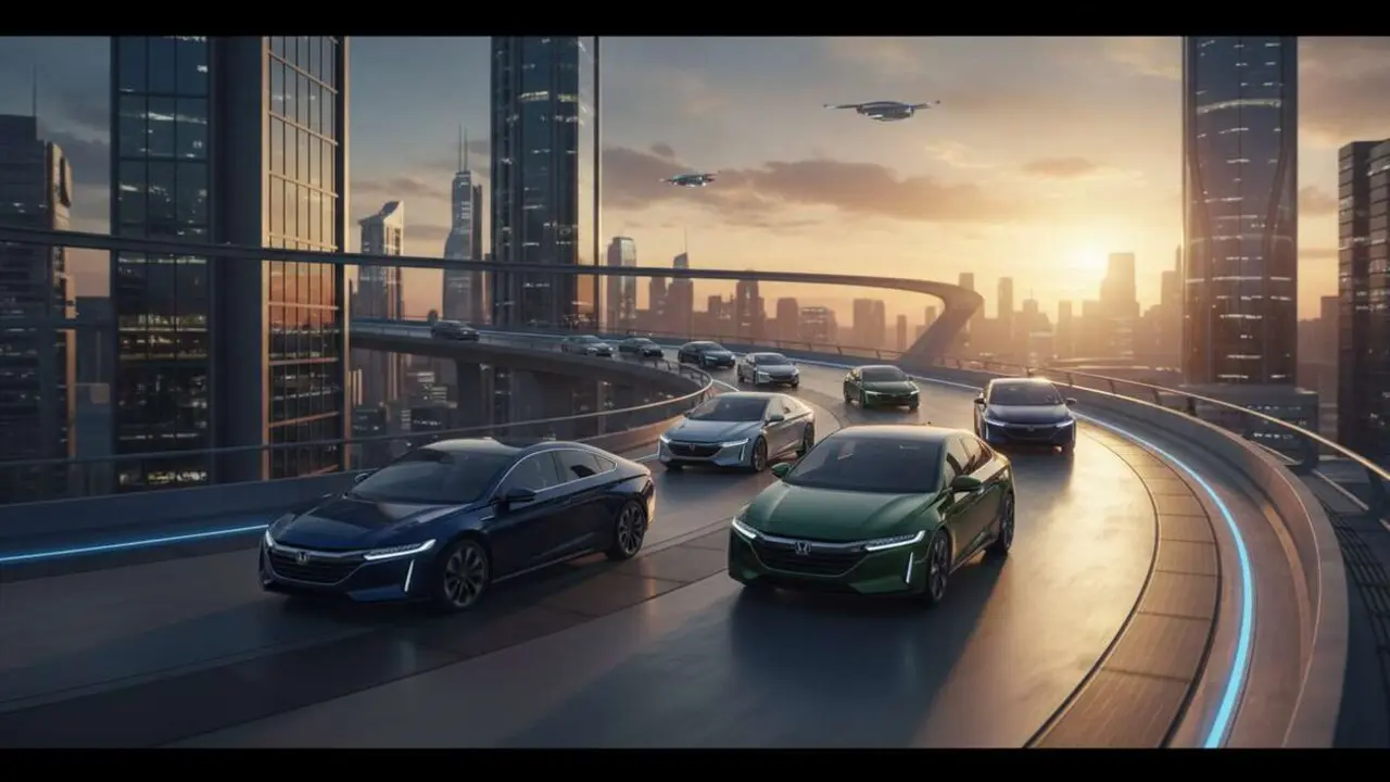  Honda h&iacute;brido 2026 mostrando sus ventajas y caracter&iacute;sticas claves para un futuro sostenible y eficiente &mdash; Imagen generada por IA 