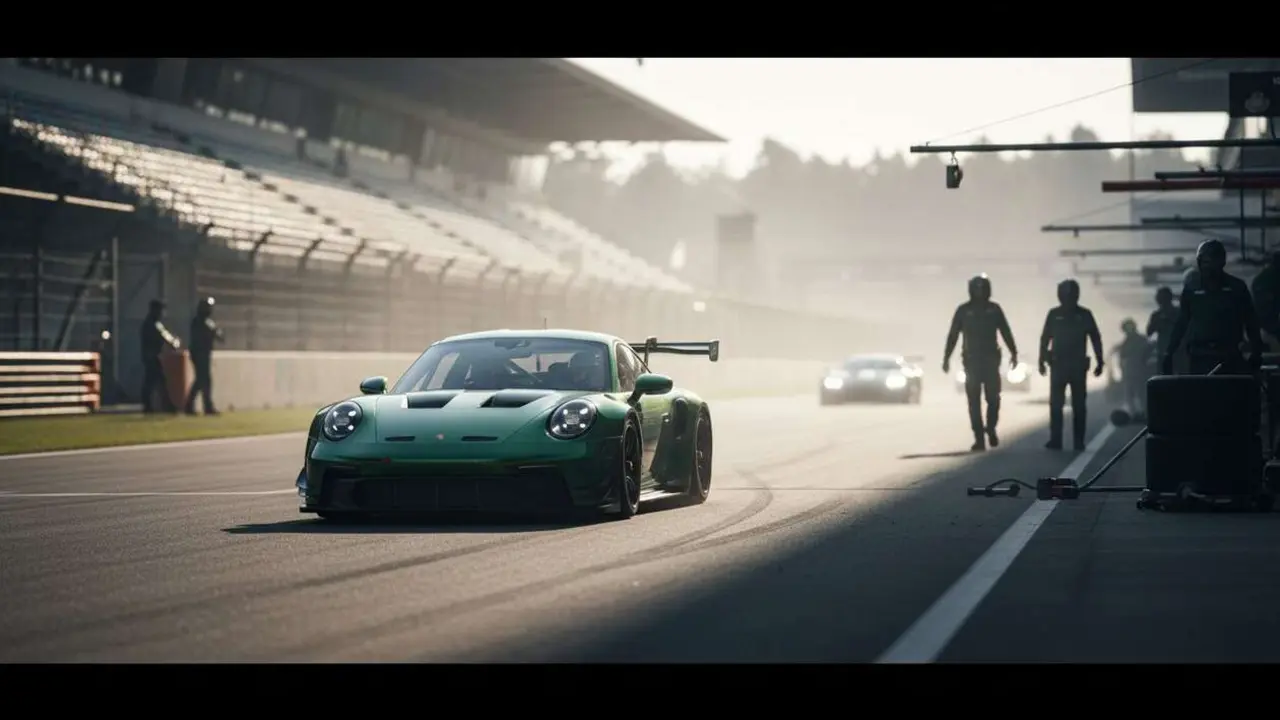  Porsche 911 GT3 Manthey 2026 en acci&oacute;n revolucionando la pista con tecnolog&iacute;a y dise&ntilde;o &uacute;nicos &mdash; Imagen generada por IA 
