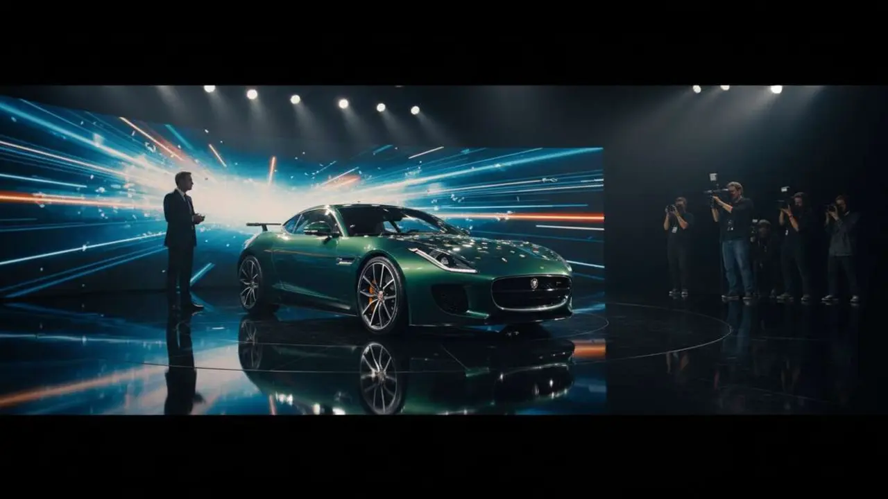  Jaguar presenta su nuevo coche deportivo que revive la legendaria saga de innovaci&oacute;n y lujo automotriz &mdash; Imagen generada por IA 