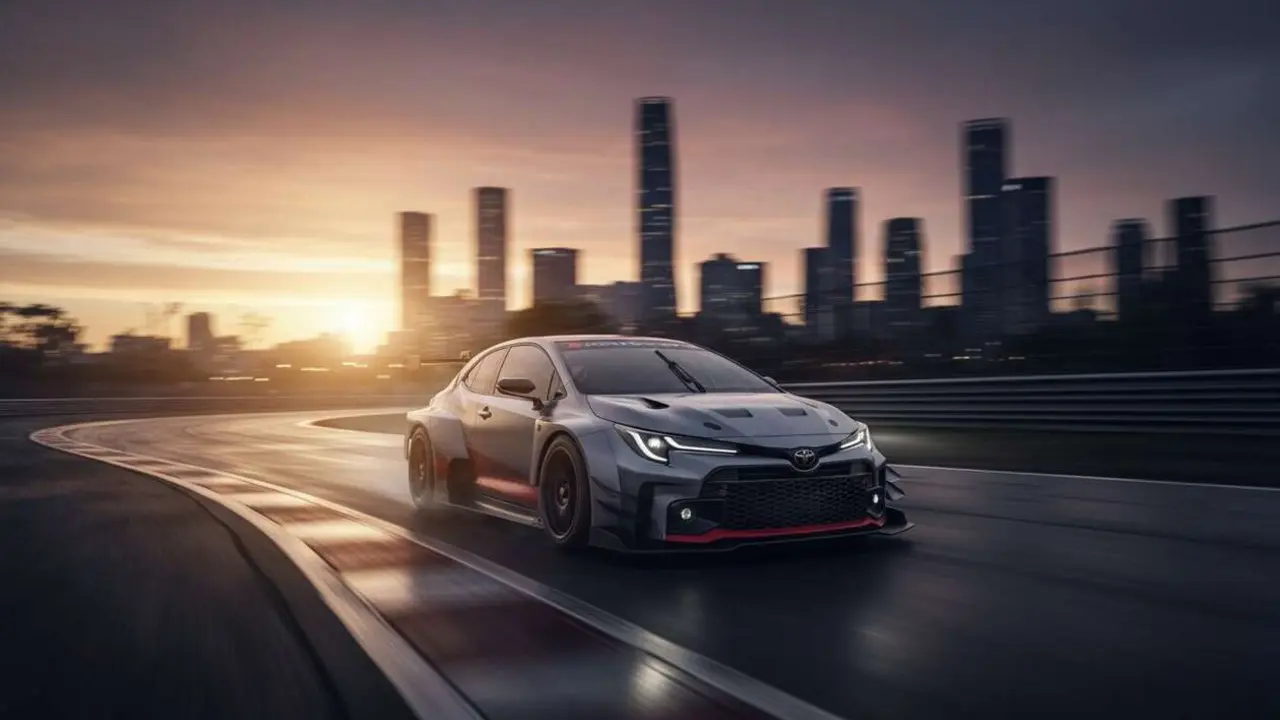  Toyota GRMN Corolla 2027 edici&oacute;n racing con dise&ntilde;o innovador y alto rendimiento para entusiastas del motor &mdash; Imagen generada por IA 