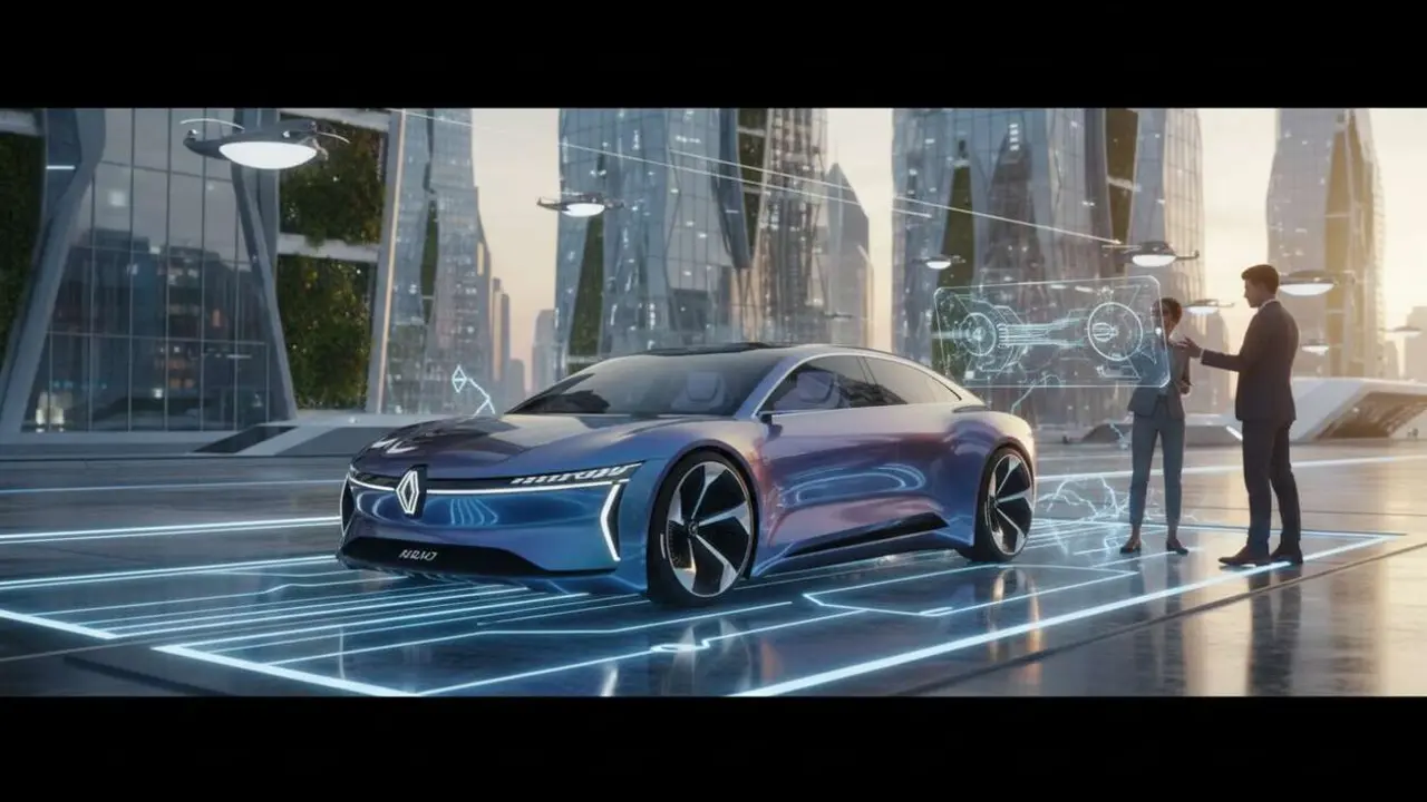  Renault 2026 presenta coches el&eacute;ctricos innovadores con tecnolog&iacute;a punta que revolucionan el mercado automotriz &mdash; Imagen generada por IA 