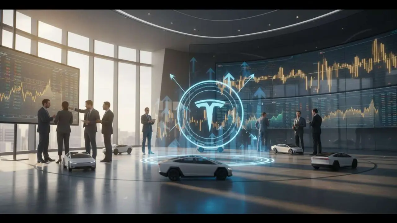  Inversi&oacute;n en Tesla y an&aacute;lisis de su &uacute;ltimo movimiento en bolsa para tomar decisiones financieras acertadas &mdash; Imagen generada por IA 