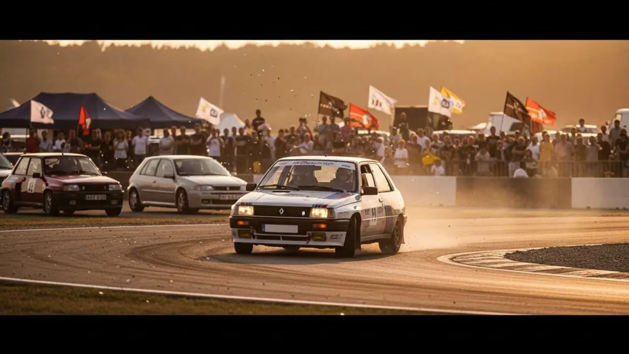  Renault 11 Turbo Gr.A en acci&oacute;n durante el gran festival Renault, una leyenda del automovilismo deportivo &mdash; Imagen generada por IA 