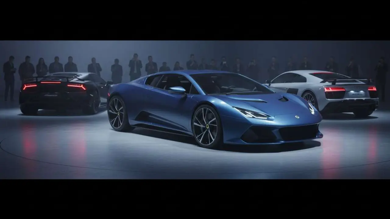  Lotus Esprit 2024 confirmado para competir con Lamborghini y Audi en el segmento de deportivos de lujo &mdash; Imagen generada por IA 