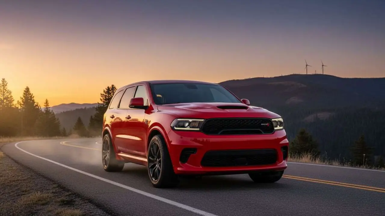  Dodge Durango Hellcat 710 CV potente y muscular que desaf&iacute;a la electrificaci&oacute;n y destaca en rendimiento SUV &mdash; Imagen generada por IA 