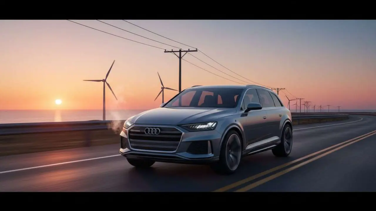  Audi Q7 2026 SUV di&eacute;sel con turbo el&eacute;ctrico innovador y dise&ntilde;o avanzado para conducci&oacute;n eficiente y potente &mdash; Imagen generada por IA 
