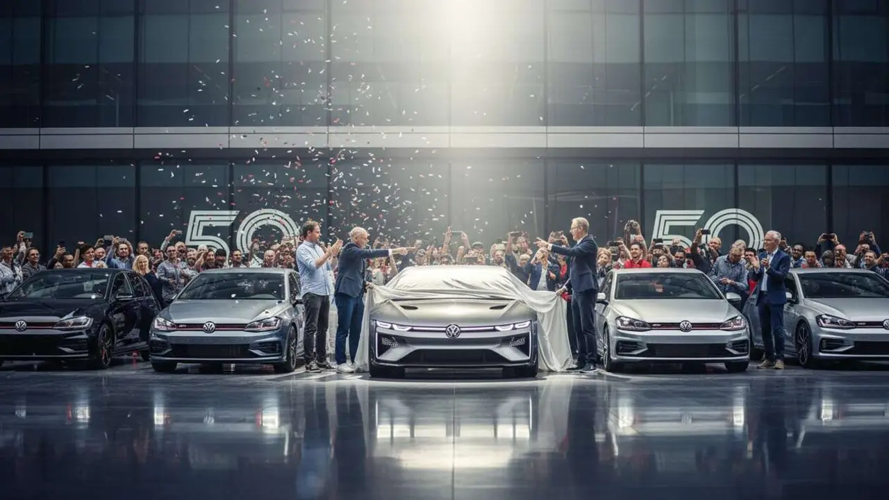  Volkswagen celebra 50 a&ntilde;os del ic&oacute;nico Golf GTI con edici&oacute;n especial y sorpresa para sus fans m&aacute;s fieles &mdash; Imagen generada por IA 
