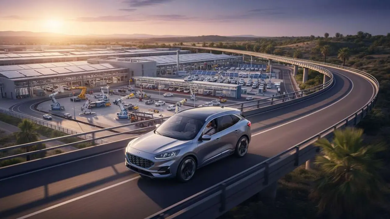  Ford Kuga hecho en Espa&ntilde;a como el primer coche aut&oacute;nomo sin manos que revolucionar&aacute; 2026 &mdash; Imagen generada por IA 