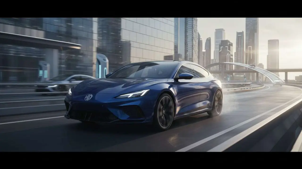  MG 07 el&eacute;ctrico con 650 km de autonom&iacute;a destaca como el nuevo rey del rango en veh&iacute;culos el&eacute;ctricos &mdash; Imagen generada por IA 