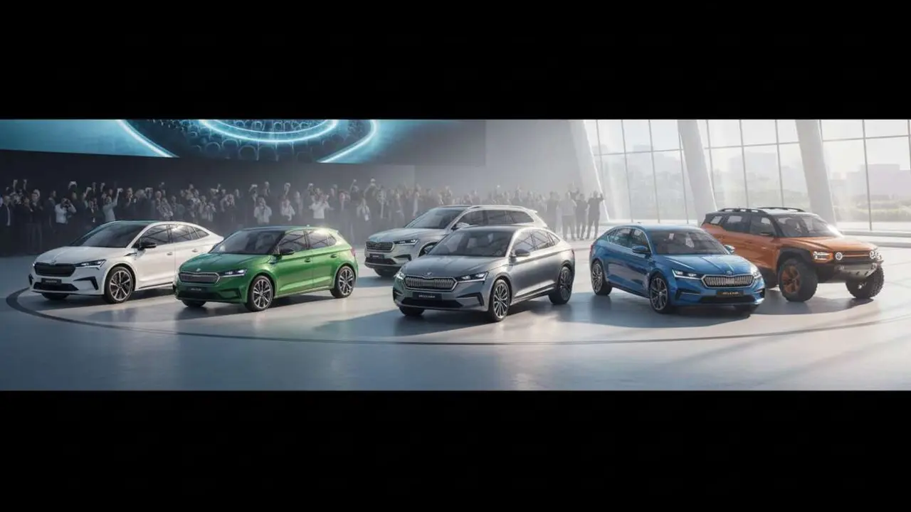  Los 5 coches el&eacute;ctricos de Skoda que marcar&aacute;n tendencia y revolucionar&aacute;n el mercado en 2026 &mdash; Imagen generada por IA 