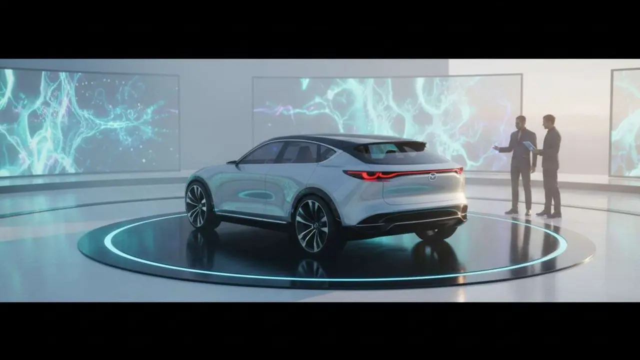  Mazda 2026 presenta un SUV revolucionario con dise&ntilde;o innovador y tecnolog&iacute;a in&eacute;dita para un futuro sostenible &mdash; Imagen generada por IA 