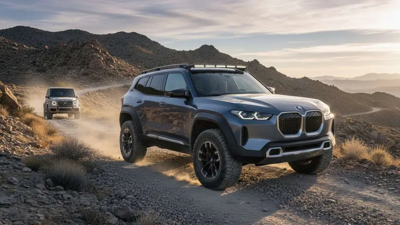  BMW presenta su nuevo todoterreno el&eacute;ctrico 4x4 que compite directamente con el ic&oacute;nico Clase G en rendimiento y dise&ntilde;o &mdash; Imagen generada por IA 