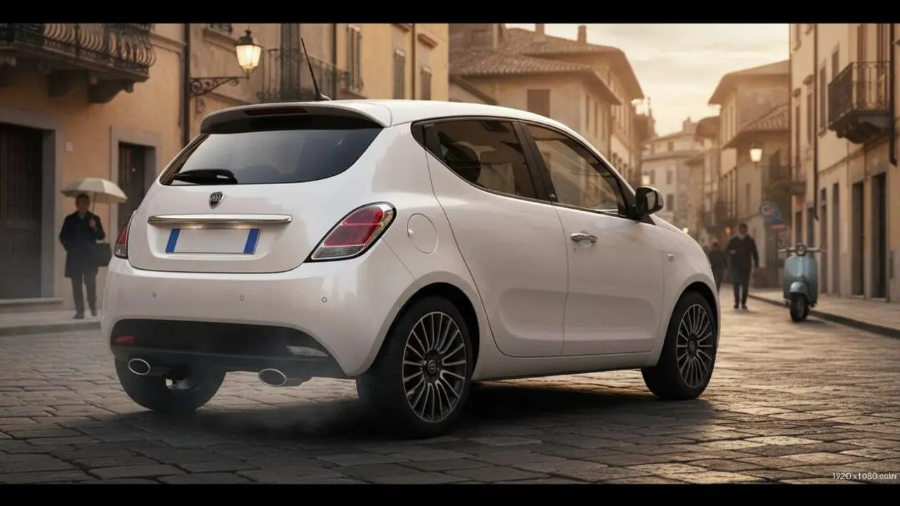  Lancia Ypsilon Turbo 100 con motor gasolina y cambio manual, dise&ntilde;o moderno y eficiente para ciudad &mdash; Imagen generada por IA 