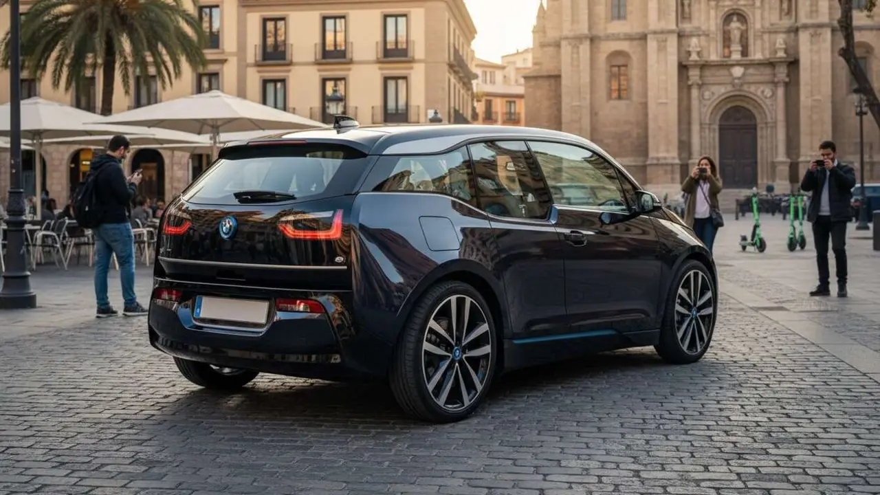 BMW i3 50 xDrive llega a Espa&ntilde;a con dise&ntilde;o revolucionario y precio desde 74.650 euros en el mercado el&eacute;ctrico &mdash; Imagen generada por IA 