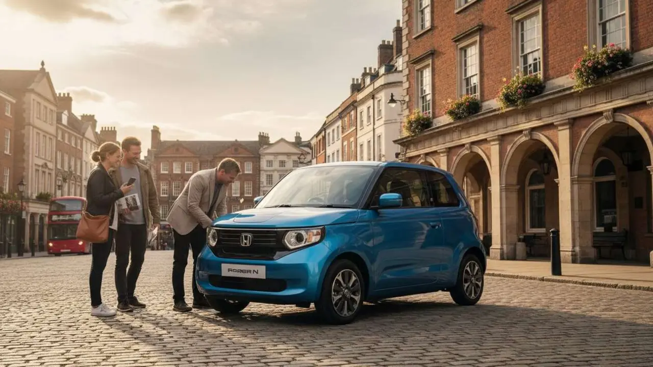  Honda Super-N el&eacute;ctrico en Reino Unido con precio accesible y dise&ntilde;o innovador para motociclistas urbanos &mdash; Imagen generada por IA 