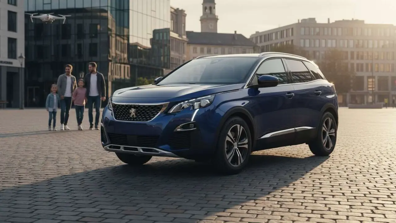  Peugeot 3008 modelo 2024 mostrando sus novedades y dise&ntilde;o moderno para decidir si vale la pena comprarlo &mdash; Imagen generada por IA 