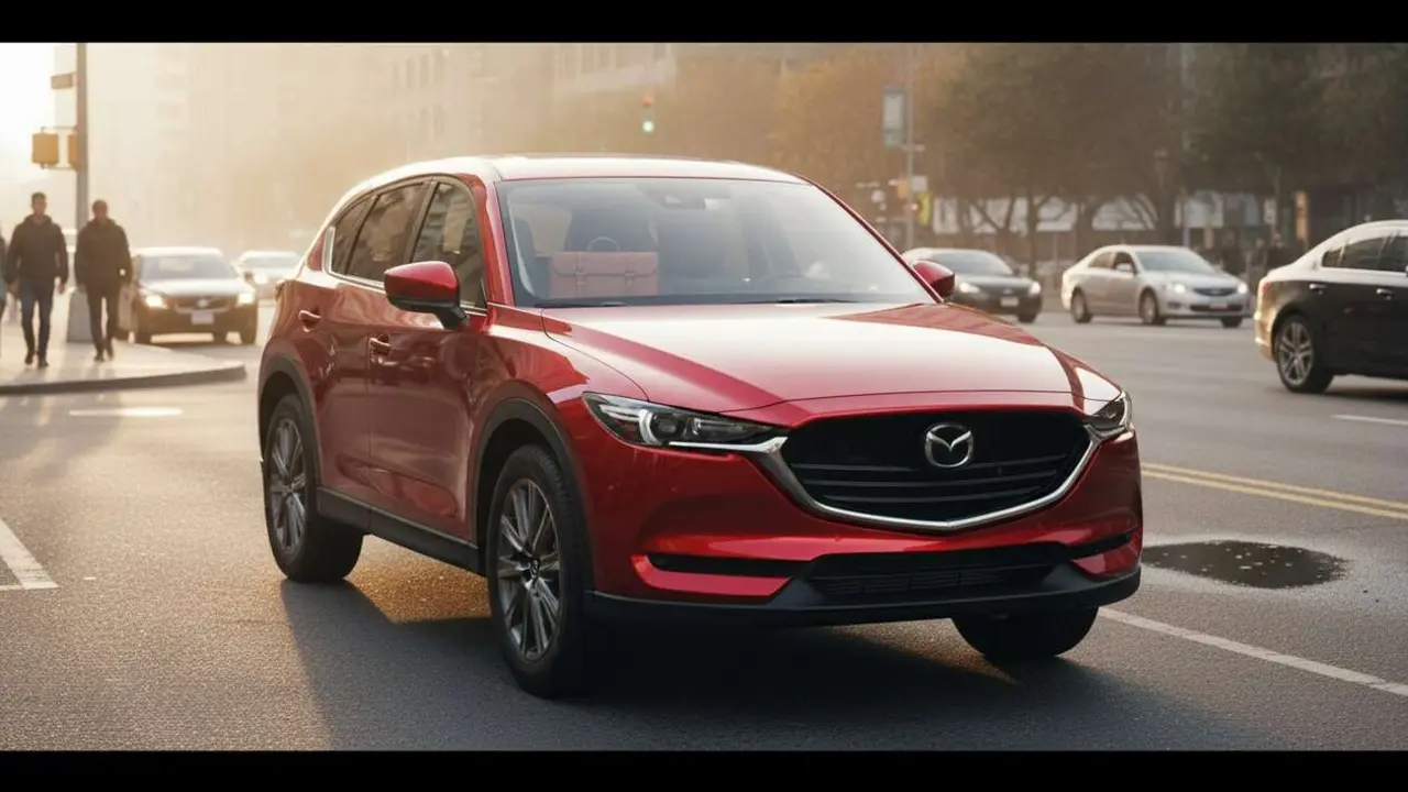  Mazda CX-5 SUV destacando por su dise&ntilde;o innovador y rendimiento superior en las calles este a&ntilde;o &mdash; Imagen generada por IA 
