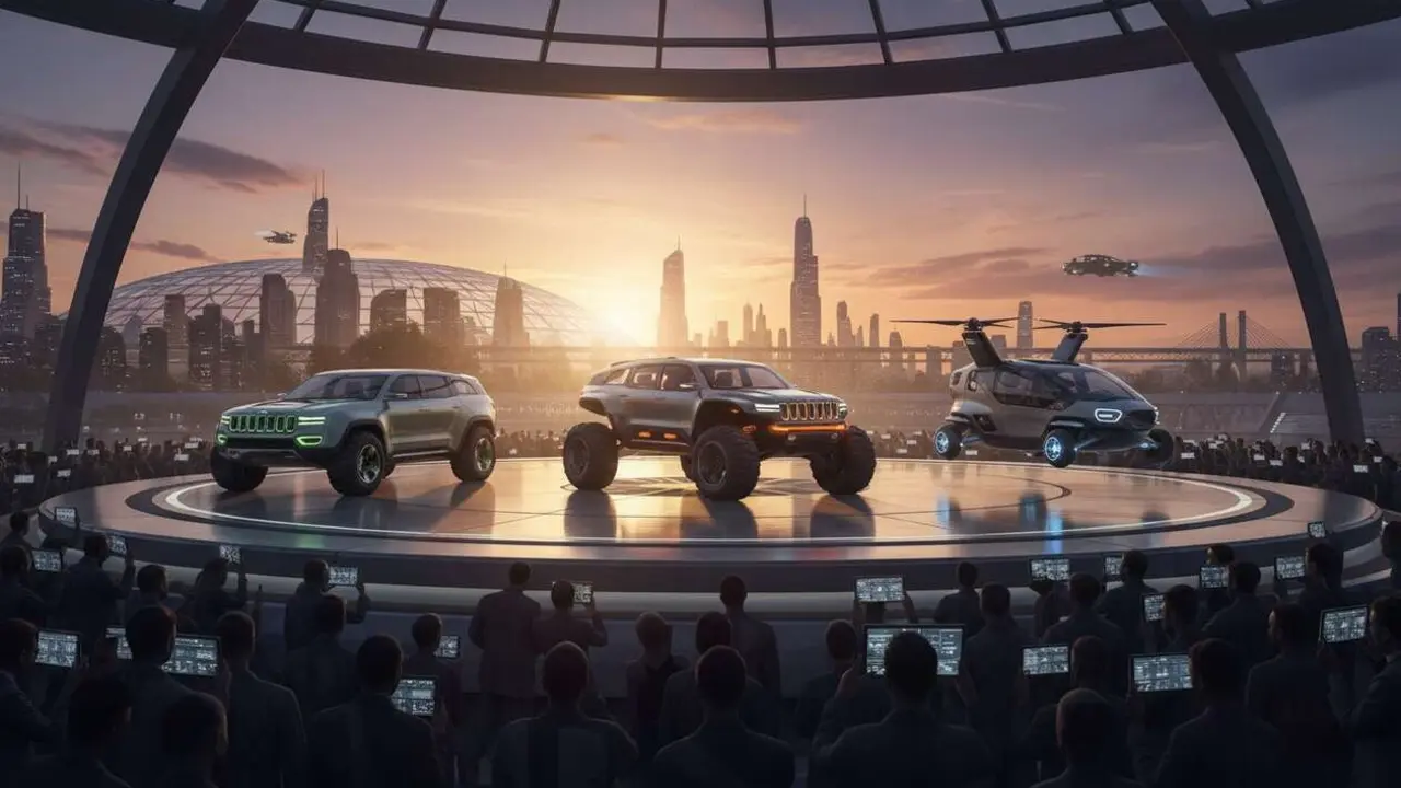  Tres nuevos modelos Jeep que revolucionar&aacute;n el mercado automotriz antes del a&ntilde;o 2030 con innovaci&oacute;n y dise&ntilde;o avanzado &mdash; Imagen generada por IA 