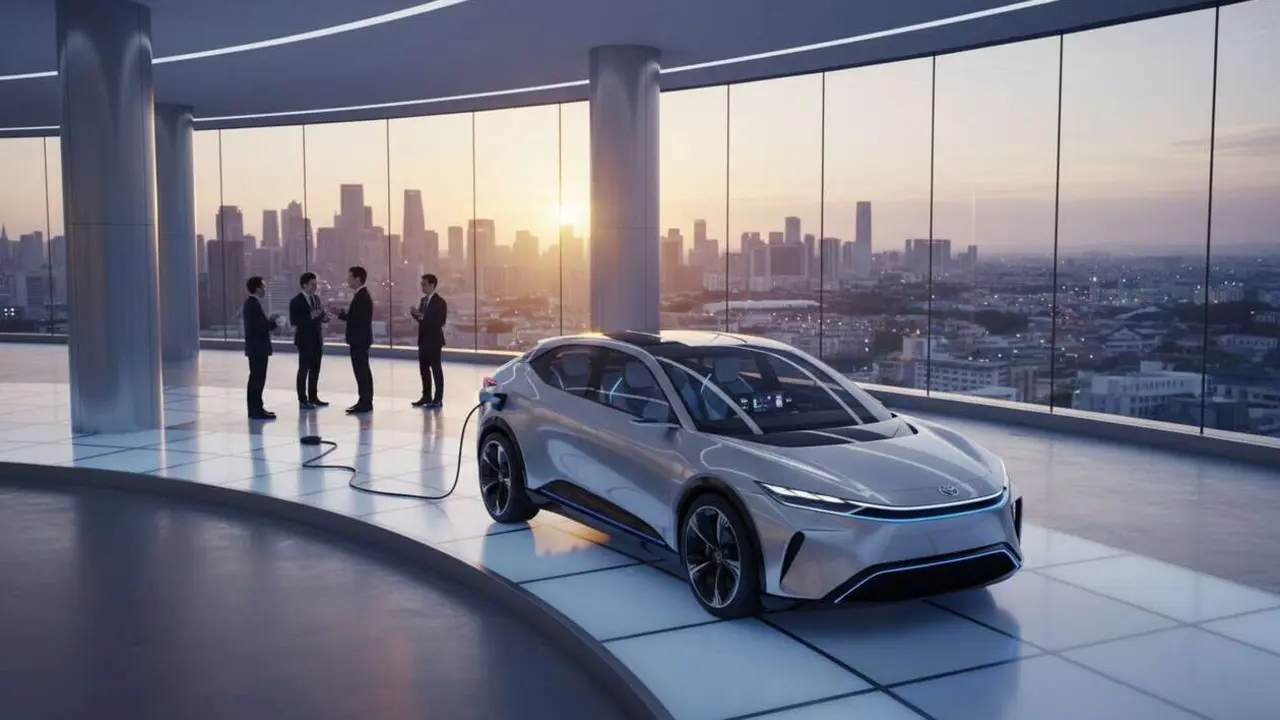  Toyota 2024: nuevos modelos el&eacute;ctricos que aceleran la transici&oacute;n hacia un futuro sostenible &mdash; Imagen generada por IA 