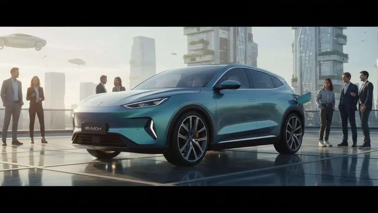  Omoda 5 SUV el&eacute;ctrico innovador que revoluciona el mercado de veh&iacute;culos sostenibles y tecnolog&iacute;a avanzada &mdash; Imagen generada por IA 