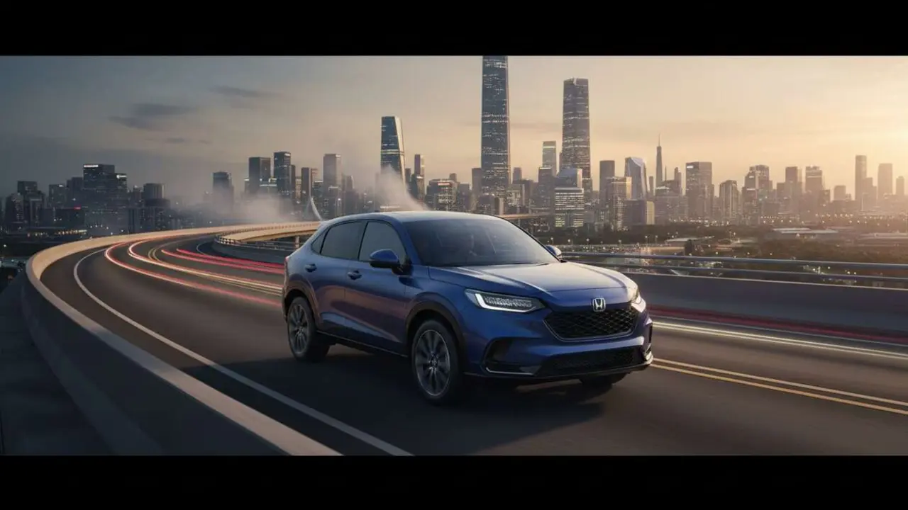  Honda ZR-V e 2026 SUV el&eacute;ctrico moderno que revoluciona la conducci&oacute;n eficiente y sostenible en carretera &mdash; Imagen generada por IA 
