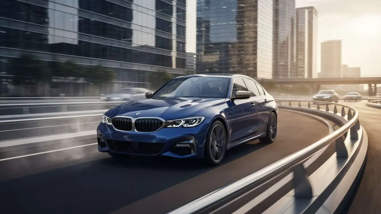  BMW 330e 2026 deportivo h&iacute;brido pr&oacute;ximo lanzamiento con novedades y caracter&iacute;sticas actualizadas &mdash; Imagen generada por IA 