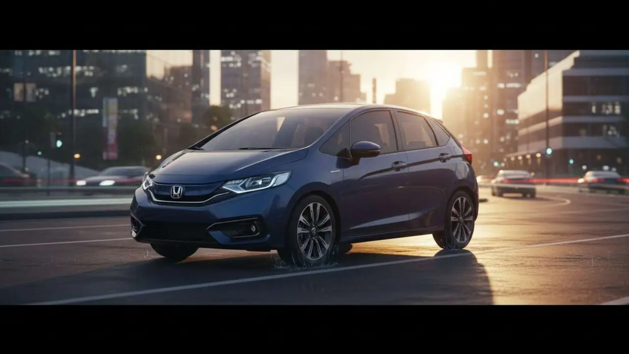  Honda Jazz 2026 h&iacute;brido mostrando su dise&ntilde;o moderno y tecnolog&iacute;a avanzada para revolucionar el mercado automotriz &mdash; Imagen generada por IA 