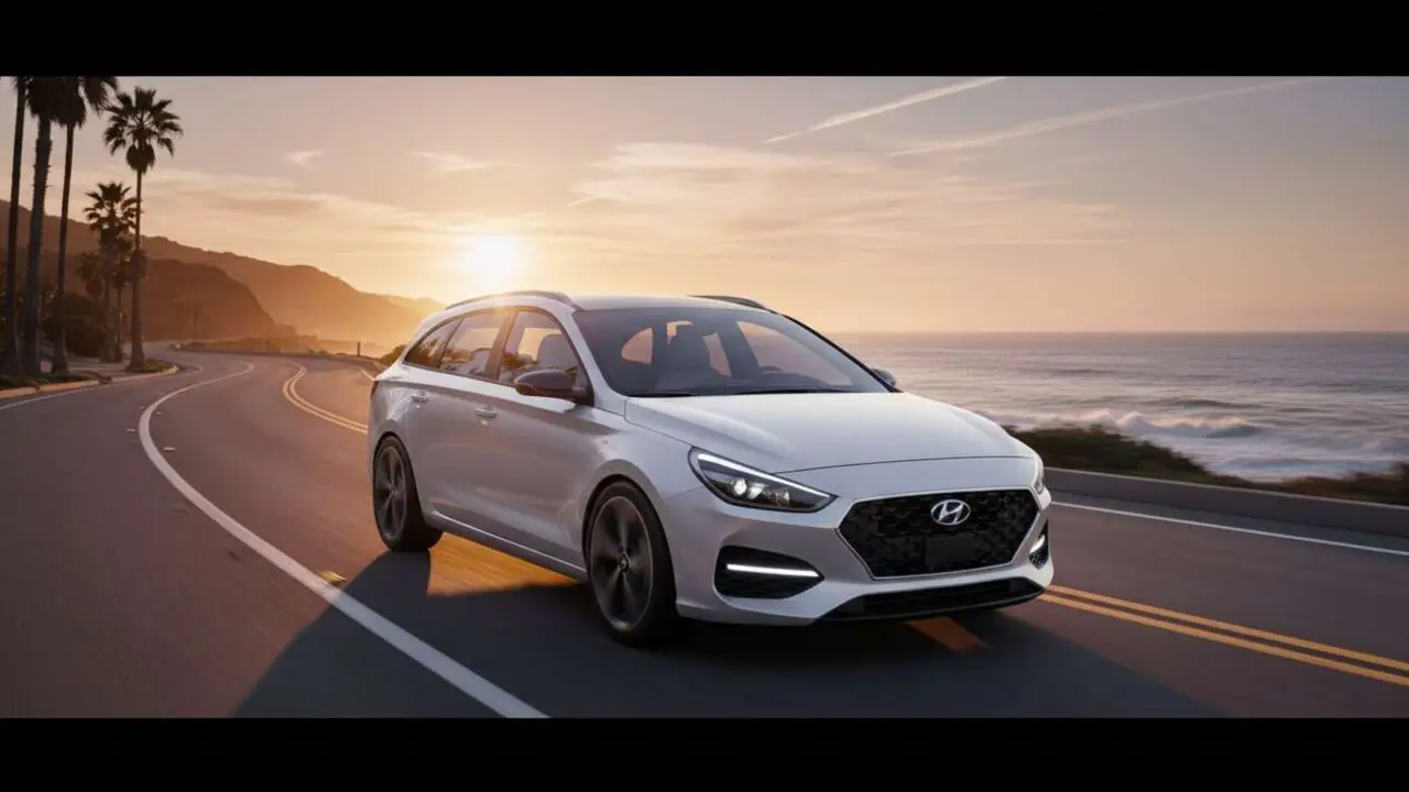  Hyundai i30 CW 2026 familiar actualizado mostrando dise&ntilde;o moderno y tecnolog&iacute;a avanzada para el coche del a&ntilde;o &mdash; Imagen generada por IA 